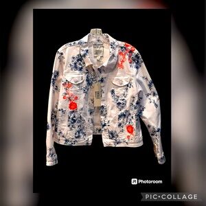 Vintage America embroidered Jean jacket NEW. NWT
